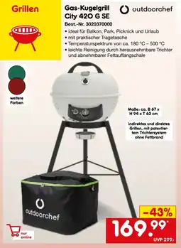 Netto Marken-Discount outdoorchef Gas-Kugelgrill City 420 G SE Angebot