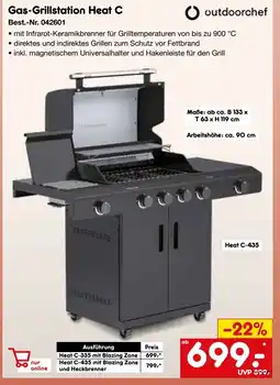 Netto Marken-Discount outdoorchef Gas-Grillstation Heat C Angebot