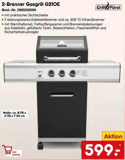Netto Marken-Discount Grill Fürst 2-Brenner Gasgrill G210E Angebot