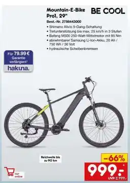 Netto Marken-Discount Mountain-E-Bike Prol, 29 Angebot