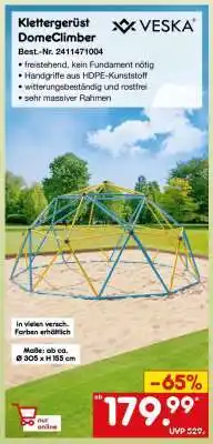 Netto Marken-Discount Klettergerüst DomeClimber Angebot