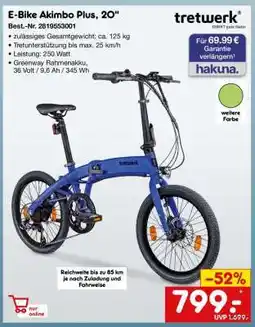 Netto Marken-Discount E-Bike Akimbo Plus, 20 Angebot