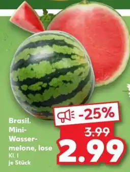 Kaufland Brasil. Mini-Wassermelone, lose Angebot