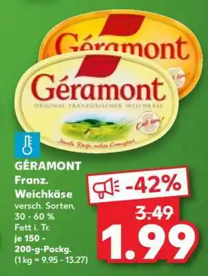 Kaufland GÉRAMONT Franz. Weichkäse Angebot