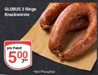 Globus GLOBUS 3 Ringe Knackwürste Angebot