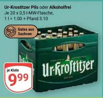 Globus Ur-Krostitzer Pils oder Alkoholfrei Angebot