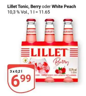 Globus Lillet Tonic, Berry oder White Peach Angebot