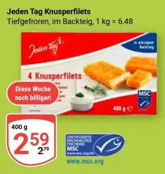 Globus Jeden Tag Knusperfilets Angebot