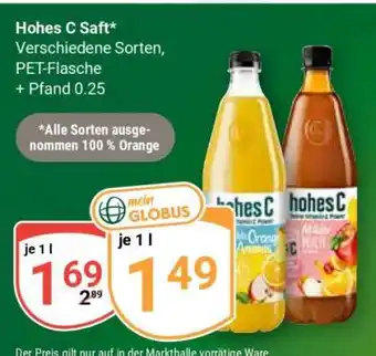 Globus Hohes C Saft Angebot