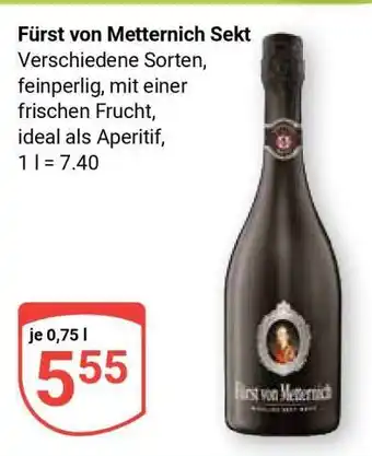 Globus FÜRST VON METTERNICH Sekt Angebot