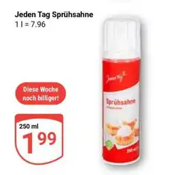 Globus Jeden Tag Sprühsahne Angebot