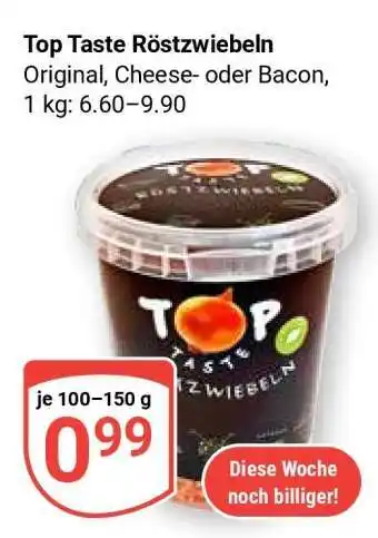 Globus Top Taste Röstzwiebeln Angebot