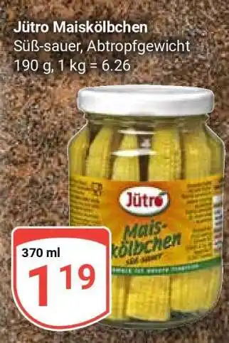Globus Jütro Maiskölbchen Angebot