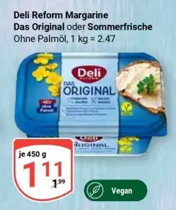 Globus Deli Reform Margarine Das Original oder Sommerfrische Angebot