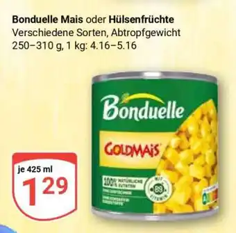 Globus Bonduelle Mais oder Hülsenfrüchte Angebot