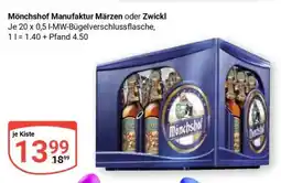 Globus Mönchshof Manufaktur Märzen oder Zwickl Angebot