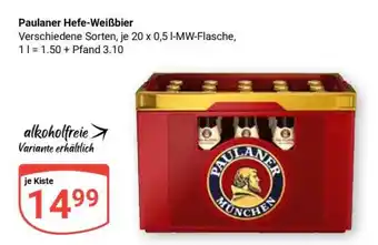 Globus PAULANER Hefe-Weißbier Angebot