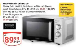 Globus Mikrowelle mit Grill MG 20 Angebot