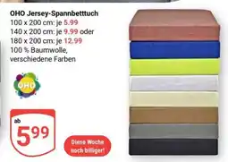 Globus OHO Jersey-Spannbetttuch Angebot