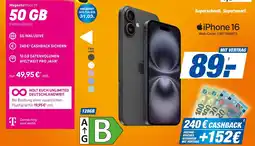 Expert iPhone 16 + Magenta Mobil M 50 GB Angebot