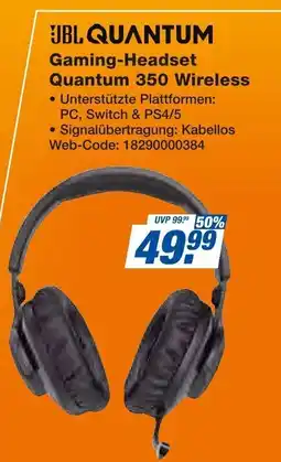Expert JBL QUANTUM Gaming-Headset Quantum 350 Wireless Angebot