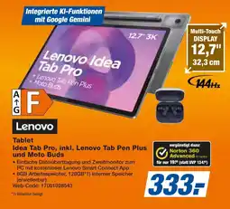 Expert Lenovo Tablet Idea Tab Pro, inkl. Lenovo Tab Pen Plus und Moto Buds Angebot