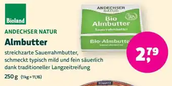 Biomarkt ANDECHSER NATUR Almbutter Angebot