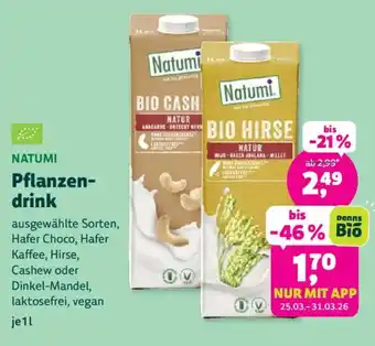 Biomarkt NATUMI Pflanzendrink Angebot
