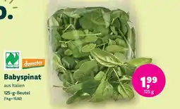 Biomarkt Babyspinat Angebot