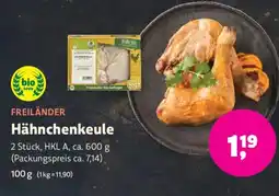 Biomarkt FREILÄNDER Hähnchenkeule Angebot