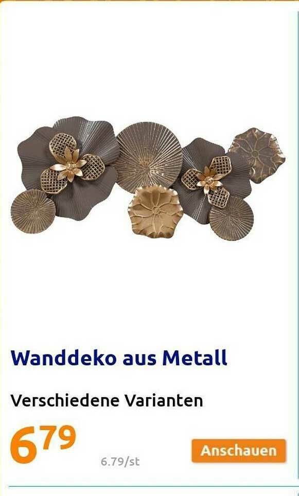 Wanddeko Aus Metall Angebot bei Action