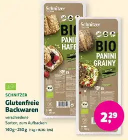 Biomarkt SCHNITZER Glutenfreie Backwaren Angebot