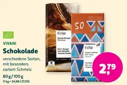 Biomarkt VIVANI Schokolade Angebot