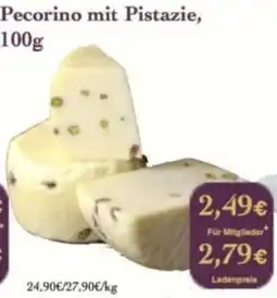 LPG Biomarkt Pecorino mit Pistazie Angebot
