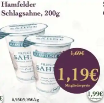 LPG Biomarkt Hamfelder Schlagsahne Angebot