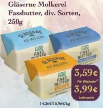 LPG Biomarkt Gläserne Molkerei Fassbutter Angebot