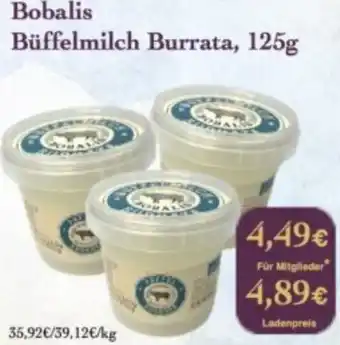 LPG Biomarkt Bobalis Büffelmilch Burrata Angebot