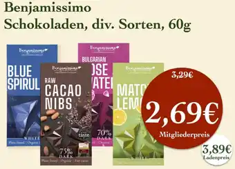 LPG Biomarkt Benjamissimo Schokoladen Angebot