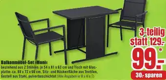 B1 Discount Baumarkt Balkonmöbel-Set Moni Angebot