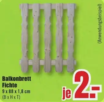 B1 Discount Baumarkt Balkonbrett Fichte Angebot