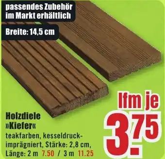 B1 Discount Baumarkt Holzdiele Kiefer Angebot