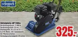 B1 Discount Baumarkt scheppach Rüttelplatte HP 1100S Angebot