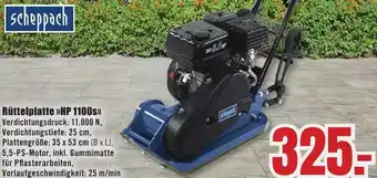B1 Discount Baumarkt scheppach Rüttelplatte HP 1100S Angebot