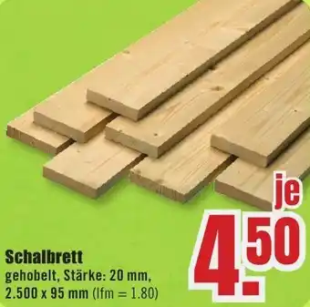 B1 Discount Baumarkt Schalbrett Angebot