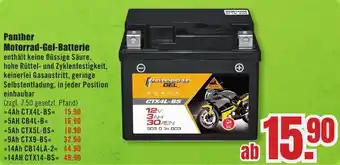 B1 Discount Baumarkt Panther Motorrad-Gel-Batterie Angebot
