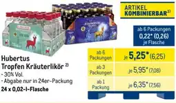 METRO Hubertus Tropfen Kräuterlikör Angebot