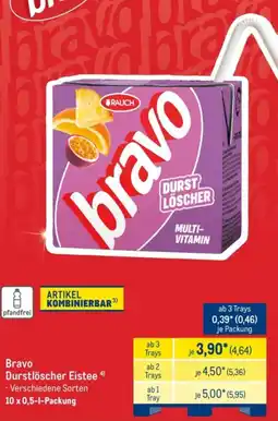 METRO Bravo Durstlöscher Eistee Angebot