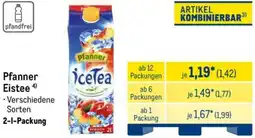 METRO Pfanner Eistee Angebot