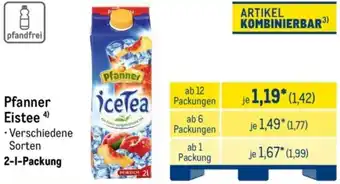 METRO Pfanner Eistee Angebot