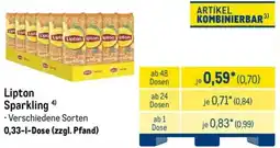 METRO Lipton Sparkling Angebot